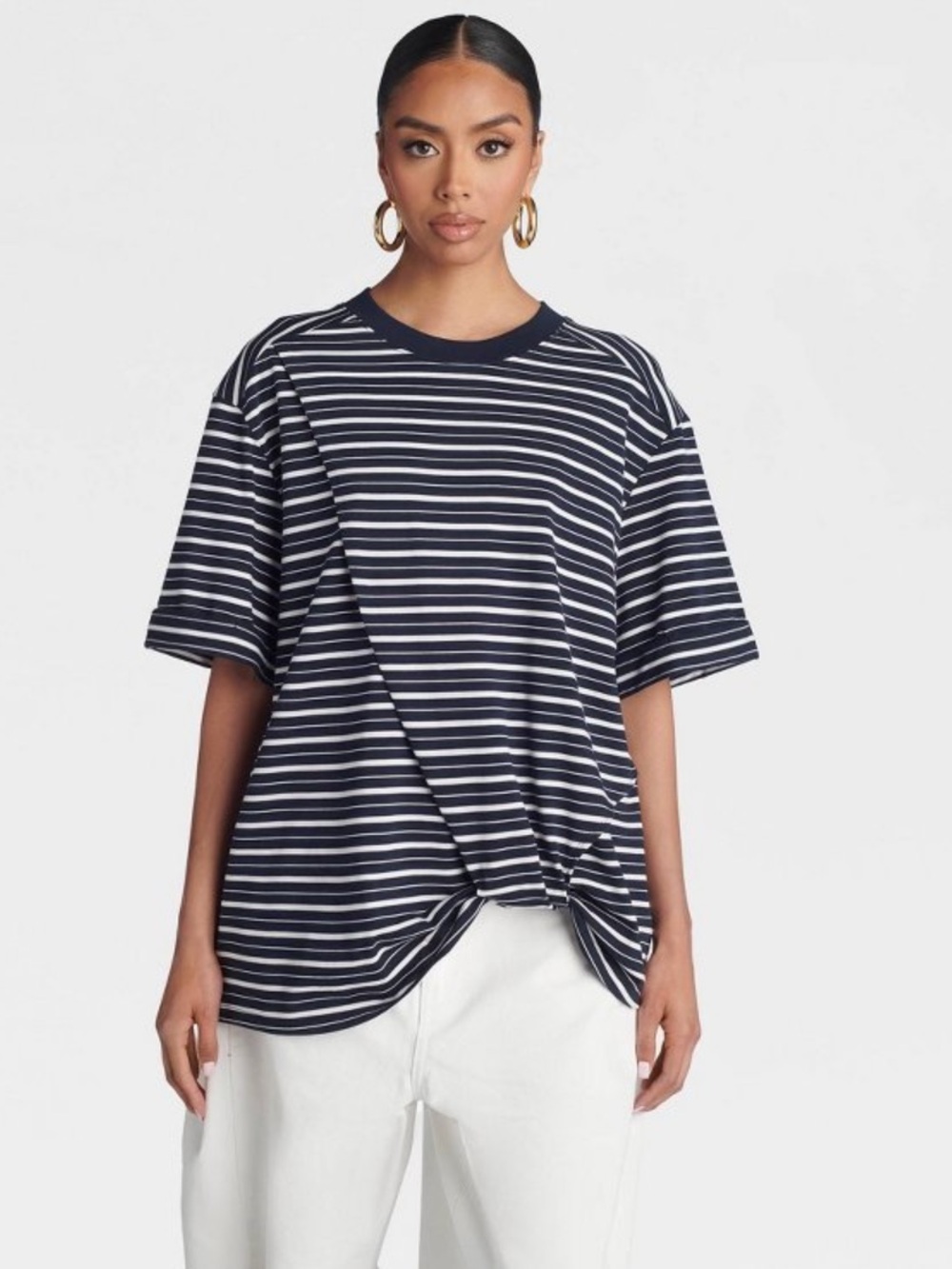 KBB by KAHLANA “The Asymmetric Hem Twist T-Shirt”